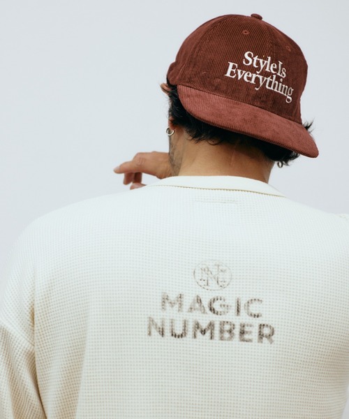 MAGIC NUMBER(マジック ナンバー)の「【MAGIC NUMBER】STOCK LOGO THERMAL L/S T-SHIRT / ストックロゴ サーマル ロングスリーブティーシャツ(Tシャツ/カットソー・メンズ・ブラック/オフホワイト/オリーブ・MEDIUM/LARGE/X-LARGE)」の9枚目の写真
