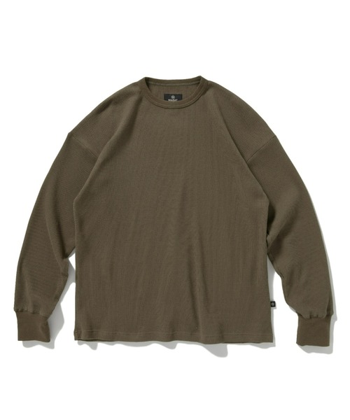 MAGIC NUMBER(マジック ナンバー)の「【MAGIC NUMBER】STOCK LOGO THERMAL L/S T-SHIRT / ストックロゴ サーマル ロングスリーブティーシャツ(Tシャツ/カットソー・メンズ・ブラック/オフホワイト/オリーブ・MEDIUM/LARGE/X-LARGE)」の16枚目の写真
