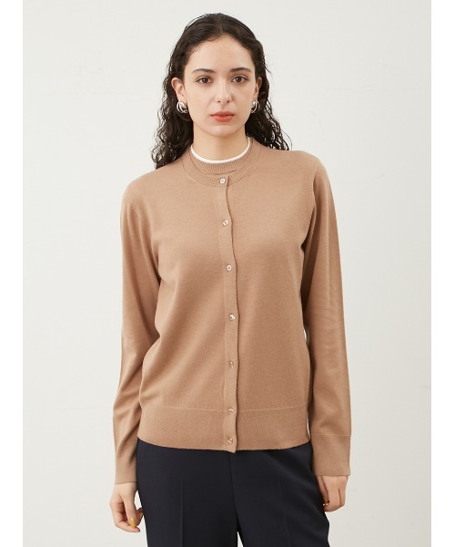 Mila Owen（ミラオーウェン）の「フライスアンサンブルドッキングニットプルオーバー（ニット/セーター・レディース・ベージュ/ネイビー/ドット/レッド/グレー・0/1）」の11枚目の写真