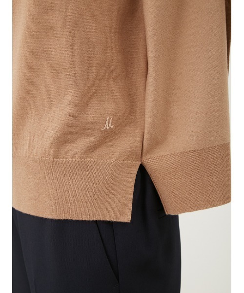 Mila Owen（ミラオーウェン）の「フライスアンサンブルドッキングニットプルオーバー（ニット/セーター・レディース・ベージュ/ネイビー/ドット/レッド/グレー・0/1）」の17枚目の写真