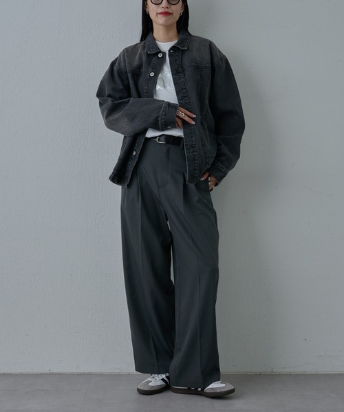 COLONY 2139(コロニートゥーワンスリーナイン)の「ブラッシュドデニムカバーオール(デニムジャケット・メンズ・ブラック系その他/ブルー・MEDIUM/LARGE)」の16枚目の写真