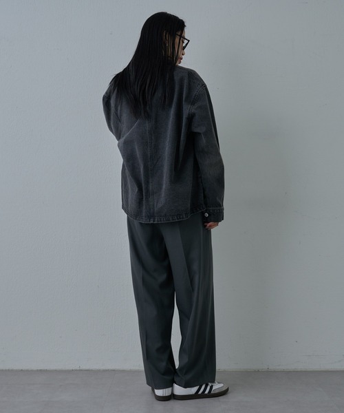 COLONY 2139(コロニートゥーワンスリーナイン)の「ブラッシュドデニムカバーオール(デニムジャケット・メンズ・ブラック系その他/ブルー・MEDIUM/LARGE)」の18枚目の写真