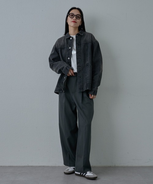 COLONY 2139(コロニートゥーワンスリーナイン)の「ブラッシュドデニムカバーオール(デニムジャケット・メンズ・ブラック系その他/ブルー・MEDIUM/LARGE)」の19枚目の写真