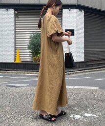 fredy emue | コットンリネンバルーンスリーブワンピース(ワンピース)