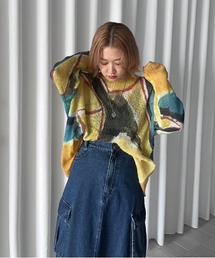 お値下げ！AMERI アメリニット MY DEAR LOOSE KNIT TOP Ameri（アメリ）の「MY DEAR LOOSE KNIT TOP（ニット/セーター）」 - WEAR