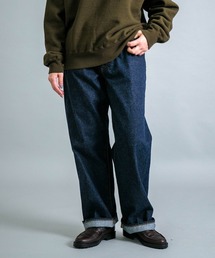 OMNIGOD | [OMNIGOD womens / オムニゴッド] 12ozセルヴィッチデニム 5Pルーズジーンズ(デニムパンツ)