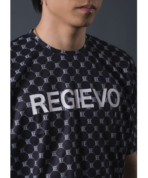 RE730(アールイーセブンサーティー)の「【REGIEVO】ロゴモノグラム Tシャツ(Tシャツ/カットソー・メンズ・ブラック/レッド/オフホワイト・X-LARGE/LARGE/MEDIUM)」の16枚目の写真