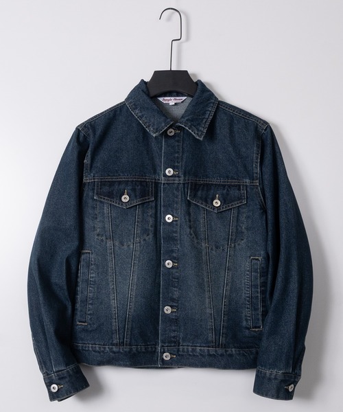 JOHN'S CLOSET（ジョンズクローゼット）の「【13】3rdタイプ デニムジャケット（デニムジャケット・メンズ・ブラック/ブルー/ブラック系1/ネイビー系1/ブルー系1・MEDIUM/LARGE/X-LARGE）」の2枚目の写真