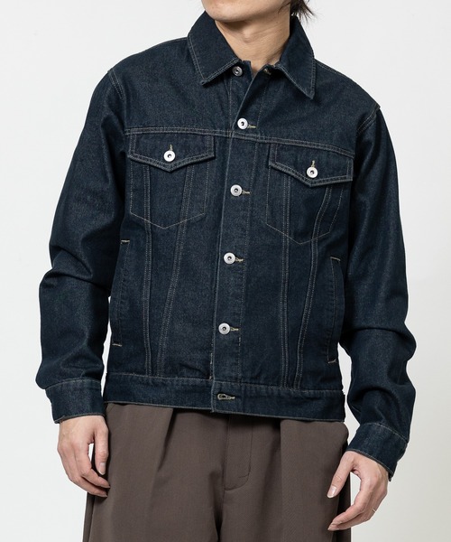 JOHN'S CLOSET（ジョンズクローゼット）の「【13】3rdタイプ デニムジャケット（デニムジャケット・メンズ・ブラック/ブルー/ブラック系1/ネイビー系1/ブルー系1・MEDIUM/LARGE/X-LARGE）」の10枚目の写真