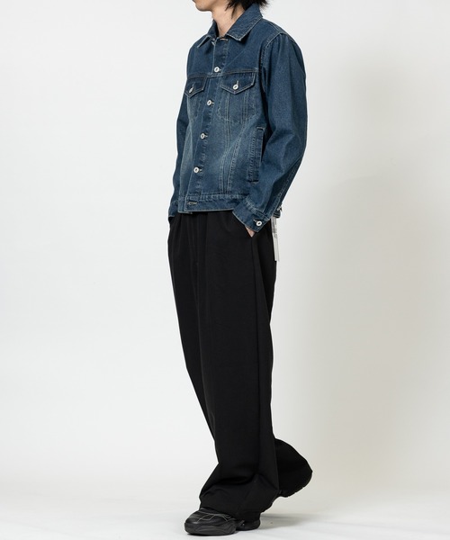 JOHN'S CLOSET（ジョンズクローゼット）の「【13】3rdタイプ デニムジャケット（デニムジャケット・メンズ・ブラック/ブルー/ブラック系1/ネイビー系1/ブルー系1・MEDIUM/LARGE/X-LARGE）」の21枚目の写真