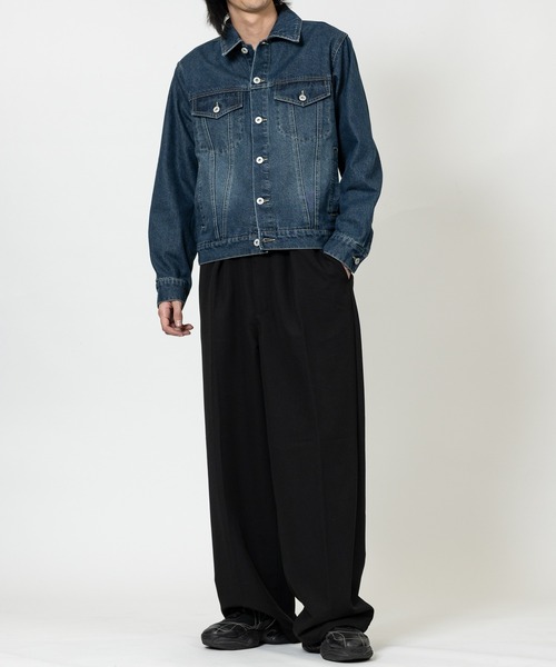 JOHN'S CLOSET（ジョンズクローゼット）の「【13】3rdタイプ デニムジャケット（デニムジャケット・メンズ・ブラック/ブルー/ブラック系1/ネイビー系1/ブルー系1・MEDIUM/LARGE/X-LARGE）」の20枚目の写真