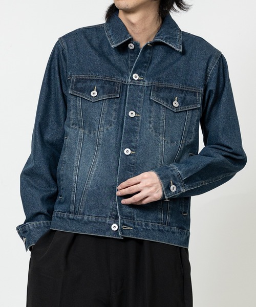 JOHN'S CLOSET（ジョンズクローゼット）の「【13】3rdタイプ デニムジャケット（デニムジャケット・メンズ・ブラック/ブルー/ブラック系1/ネイビー系1/ブルー系1・MEDIUM/LARGE/X-LARGE）」の17枚目の写真