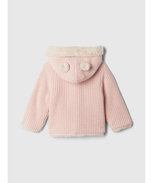 GAP（ギャップ）の「あったか くまさんカーディガン (ベビー)（カーディガン/ボレロ・キッズ・ナチュラル/ブルー/ピンク/ライトグレー/キャメル・90cm/80ｃｍ/70cm/60cm）」の6枚目の写真