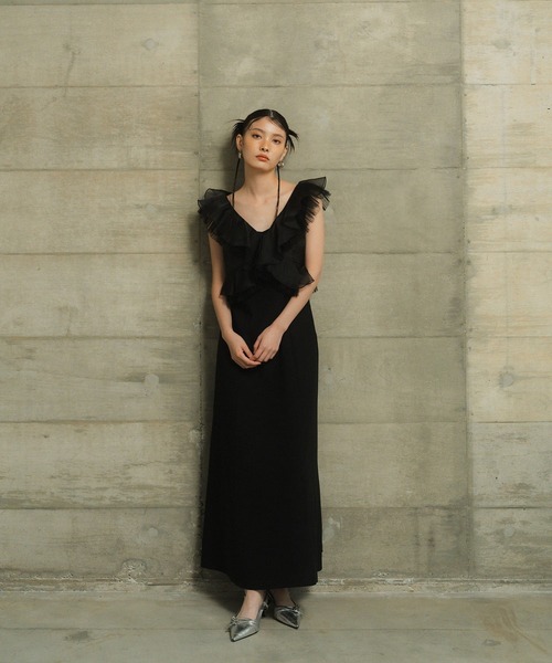 andresd ドレス pleats tulle dress プリーツチュールドレス（ドレス）｜ANDRESD