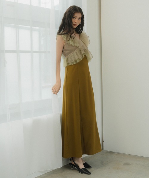 プリーツチュールドレス / pleats tulle dress（ドレス）｜ANDRESD