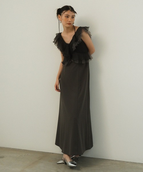 セール】プリーツチュールドレス / pleats tulle dress（ドレス