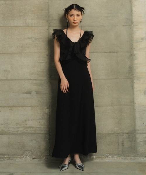 プリーツチュールドレス / pleats tulle dress(ドレス)|ANDRESD プリーツチュールドレス / pleats tulle dress(ドレス)|ANDRESD