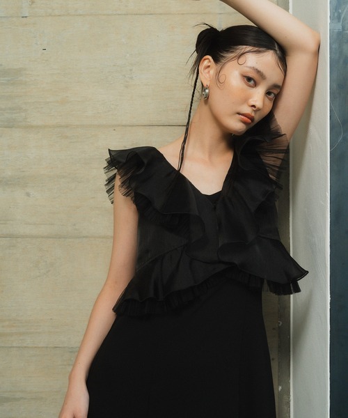 の*ん様 ANDRESD niana プリーツチュールドレス セール】プリーツチュールドレス / pleats tulle dress（ドレス