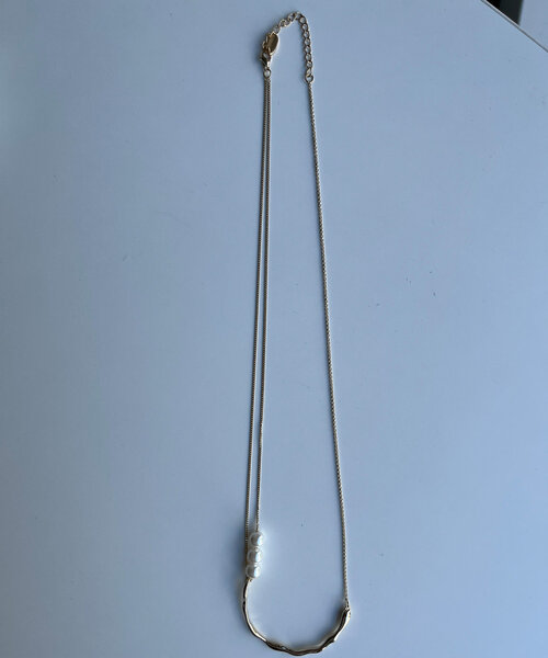 Chez toi（シェトワ）の「パール×ニュアンスネックレス（ネックレス・レディース・ゴールド/シルバー・FREE）」の7枚目の写真