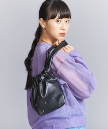 BEAUTY&YOUTH UNITED ARROWS | フェイクレザー スタッズ ドロストバッグ(ハンドバッグ)