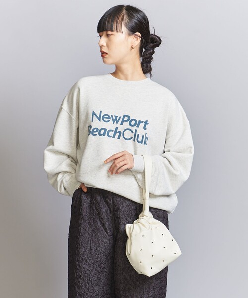 BEAUTY&YOUTH UNITED ARROWS(ビューティーアンドユースユナイテッドアローズ)の「スタッズ ドロストバッグ(ハンドバッグ・レディース・ブラック/オフホワイト・FREE)」の3枚目の写真