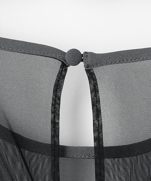 ANDRESD（アンドレスド）の「＜ANDRESD＞フロッキー ドット オールインワン＜ Select by EMMEL REFINES ＞（つなぎ/オールインワン・レディース・ダークグレー/ネイビー/ブラック・S）」の9枚目の写真