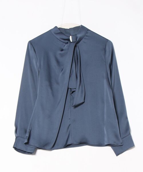 12Twelve Agenda（トゥエルブ　アジェンダ）の「【再入荷！ベストセラー】ねじりボウタイブラウス（シャツ/ブラウス・レディース・ネイビー/オフホワイト/ブルー/ミント/ブラウン/カーキ/アイボリー・M）」の22枚目の写真