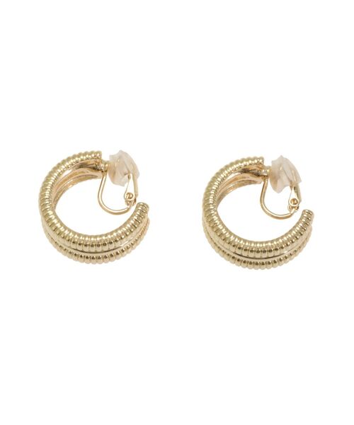 UN3D.(アンスリード)の「DOUBLE COIL EARRING / ダブルコイルイヤリング(イヤリング・レディース・シルバー/ゴールド・FREE)」の3枚目の写真