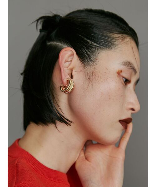 UN3D.（アンスリード）の「DOUBLE COIL EARRING / ダブルコイル