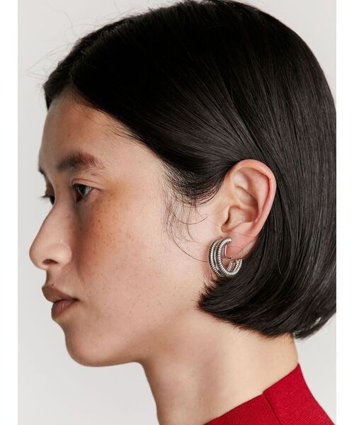UN3D.（アンスリード）の「DOUBLE COIL EARRING / ダブルコイル