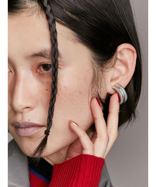 UN3D.（アンスリード）の「DOUBLE COIL EARRING / ダブルコイル