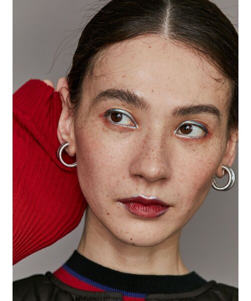 UN3D.(アンスリード)の「DOUBLE COIL EARRING / ダブルコイルイヤリング(イヤリング・レディース・シルバー/ゴールド・FREE)」の1枚目の写真