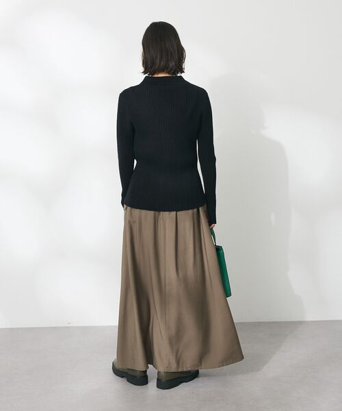 CRAFT STANDARD BOUTIQUE（クラフトスタンダードブティック）の「襟付きニットコンパクトカーディガン（カーディガン/ボレロ・レディース・ネイビー/ボルドー/グリーン/アイボリー/ブラック・FREE）」の20枚目の写真