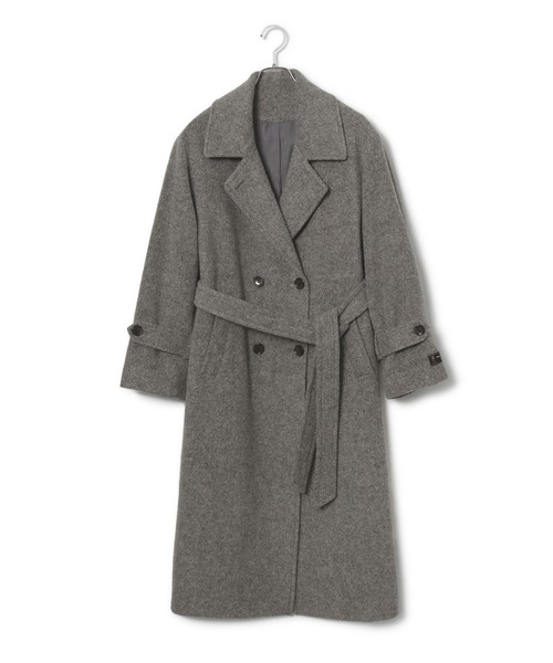 VIS尾州毛混シャギーロングコート【静電気防止】　Sサイズ ビス VIS 【JAPAN FABRIC】尾州ウールシャギーロングコート【選べる