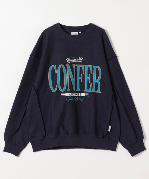 FREAK'S STORE（フリークスストア）の「限定展開 ビッグシルエット リメイク クルーネック スウェット（スウェット・メンズ・インディゴブルー/ダークグレー/グレー/ネイビー/ブラック/チャコールグレー・MEDIUM/LARGE/X-LARGE）」の6枚目の写真