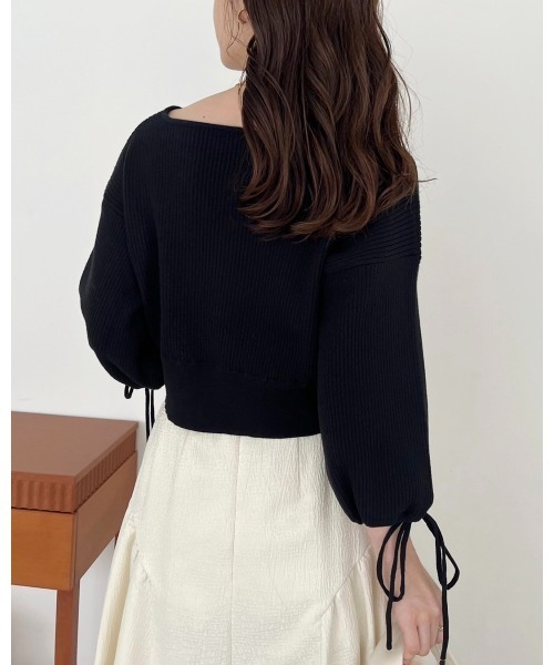 Cherie chuu(シェリーチュウ)の「【Cherie chuu】ダブルジップニット(ニット/セーター・レディース・ピンク/レッド/アイボリー/ブラック・FREE)」の10枚目の写真