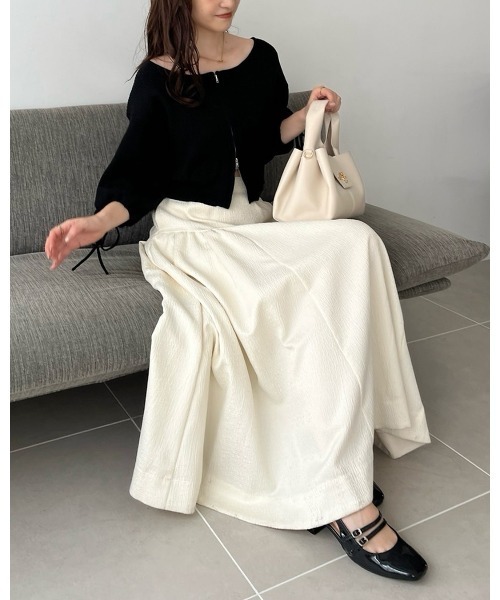 Cherie chuu(シェリーチュウ)の「【Cherie chuu】ダブルジップニット(ニット/セーター・レディース・ピンク/レッド/アイボリー/ブラック・FREE)」の14枚目の写真