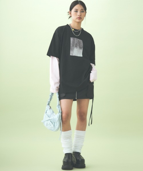 TTOL(トール)の「カラーロンT(Tシャツ/カットソー・レディース・ピンク/オレンジ/ブルー・M/L)」の12枚目の写真