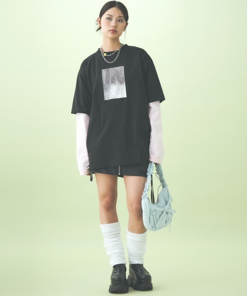 TTOL(トール)の「カラーロンT(Tシャツ/カットソー・レディース・ピンク/オレンジ/ブルー・M/L)」の13枚目の写真