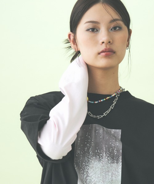 TTOL(トール)の「カラーロンT(Tシャツ/カットソー・レディース・ピンク/オレンジ/ブルー・M/L)」の10枚目の写真