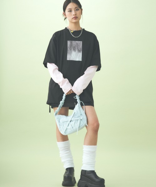 TTOL(トール)の「カラーロンT(Tシャツ/カットソー・レディース・ピンク/オレンジ/ブルー・M/L)」の14枚目の写真