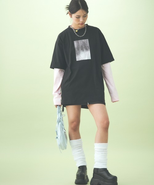 TTOL(トール)の「カラーロンT(Tシャツ/カットソー・レディース・ピンク/オレンジ/ブルー・M/L)」の15枚目の写真