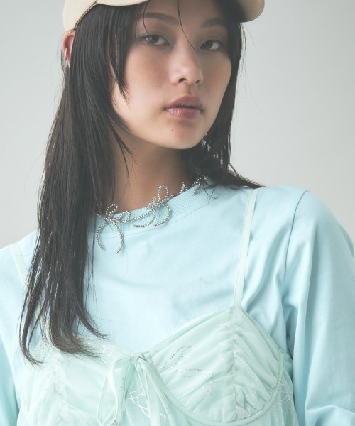 TTOL(トール)の「カラーロンT(Tシャツ/カットソー・レディース・ピンク/オレンジ/ブルー・M/L)」の16枚目の写真