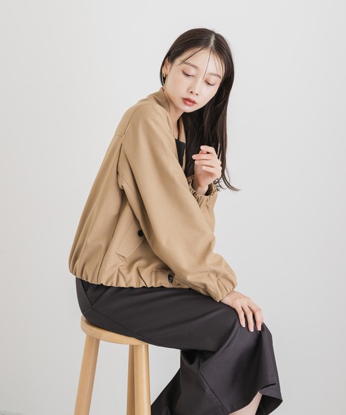 KATHARINE ROSS（キャサリンロス）の「【KATHARINE ROSS】クロップトトレンチジャケット（トレンチコート・レディース・ブラック/ベージュ・MEDIUM）」の16枚目の写真