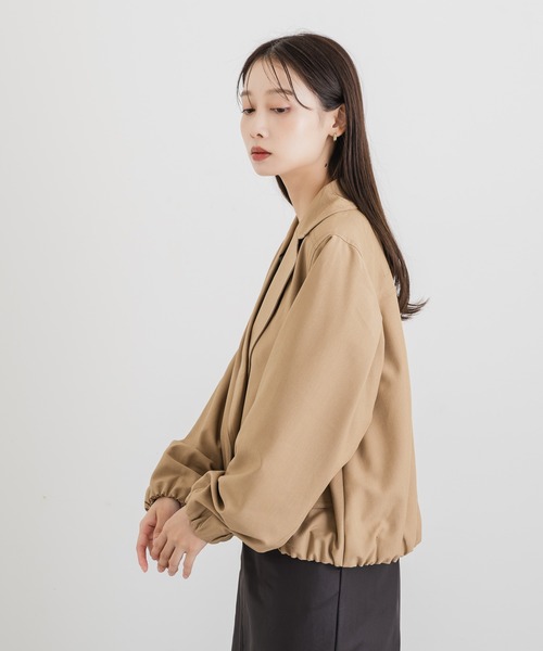 KATHARINE ROSS（キャサリンロス）の「【KATHARINE ROSS】クロップトトレンチジャケット（トレンチコート・レディース・ブラック/ベージュ・MEDIUM）」の18枚目の写真