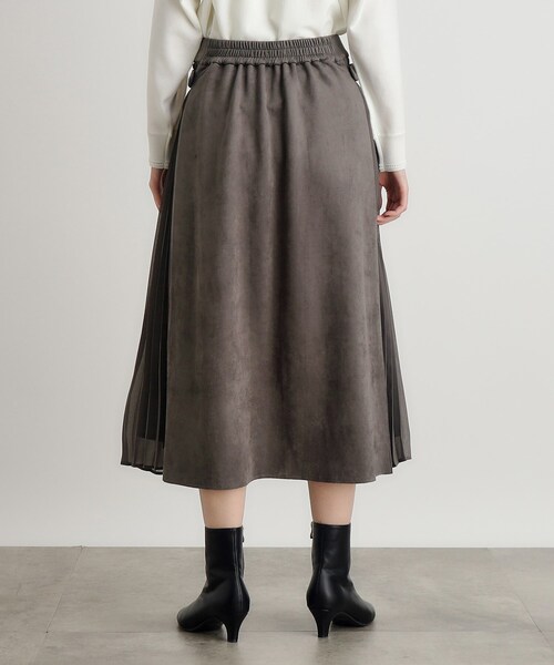 grove（グローブ）の「◆マシュマロタッチスエード調サイドベルトスカート（スカート・レディース・ナチュラル/ダークグレー/パープル・02/03/04/05/01）」の19枚目の写真