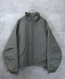 stand collar nylon short mods coat/スタンドカラー ナイロン ショートモッズコート