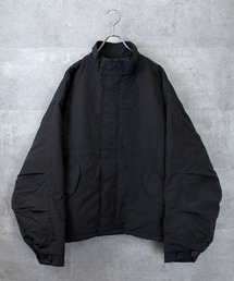stand collar nylon short mods coat/スタンドカラー ナイロン ショートモッズコート