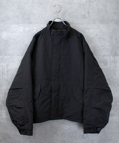 Anytime Songs（エニータイムソングス）の「stand collar nylon short mods coat/スタンドカラー ナイロン ショートモッズコート（ブルゾン・メンズ・オフホワイト/カーキ/ブラック・M/XL/L）」の3枚目の写真