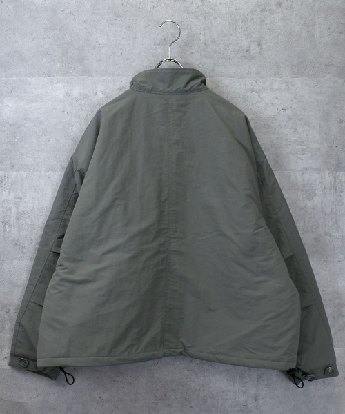 Anytime Songs（エニータイムソングス）の「stand collar nylon short mods coat/スタンドカラー ナイロン ショートモッズコート（ブルゾン・メンズ・オフホワイト/カーキ/ブラック・M/XL/L）」の6枚目の写真